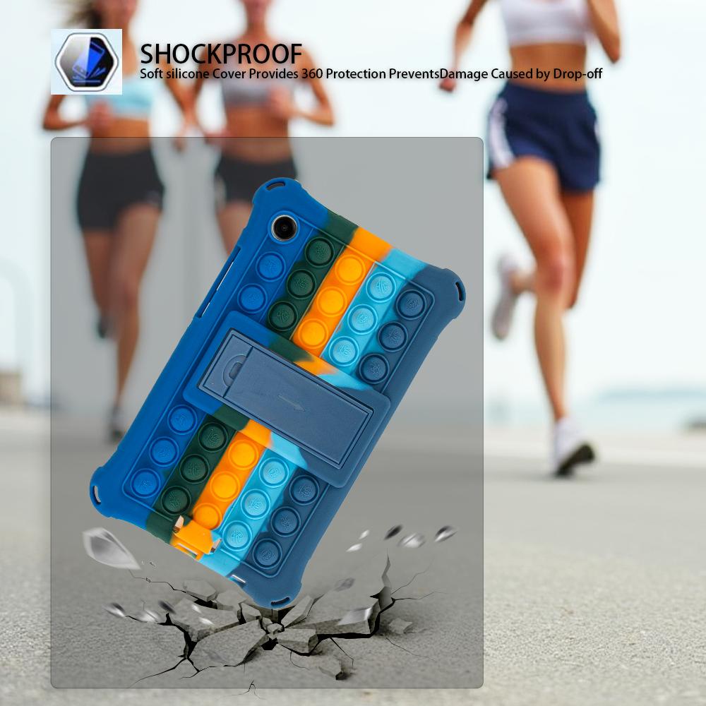 Weiche Silikon Kinderhülle für Samsung Galaxy Tab A11 8,7 Zoll SM-X133 SM-X135 Ständer Tablet-Hülle für Tab A9 8,7'' X110 Funda