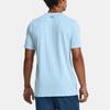 Under Armour T Shirts Men's Blue Crew Neck Moderate Straight Fit 1373724-490
