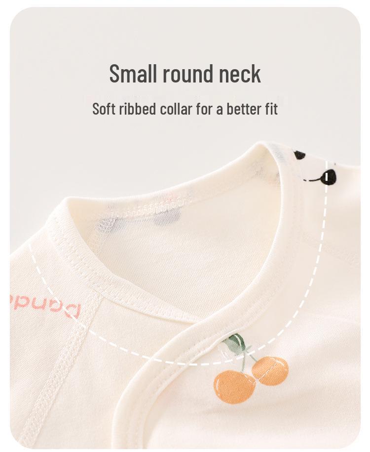 Set Kimono Top și Pantaloni Bumbac Pur Patru Anotimpuri pentru Nou-născuți