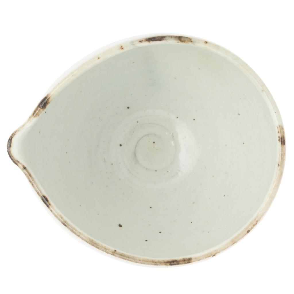 Marui Pottery Shigaraki Ware Hechimon Sake Pitcher, Approx. 350ml Capacity, Powder Glazed Iron Scattered Finish, White MR-3-4312