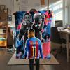 Neymar,pattern Flannel Blanket, High Quality Comfortable for All Seasons, Home Decor, Warmth and Comfort, Perfect for Gifts.