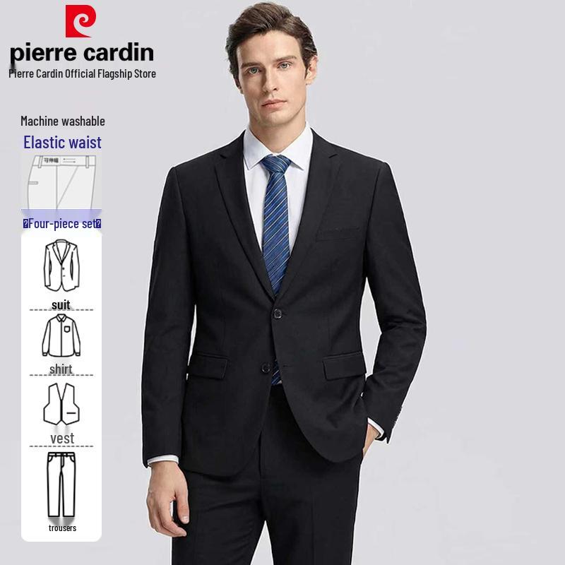 Pierre Cardin Men's Slim Fit Formal Suit Set
