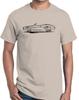 1971 1972 1973 Mercury Cougar Convertible Redline Design Tshirt