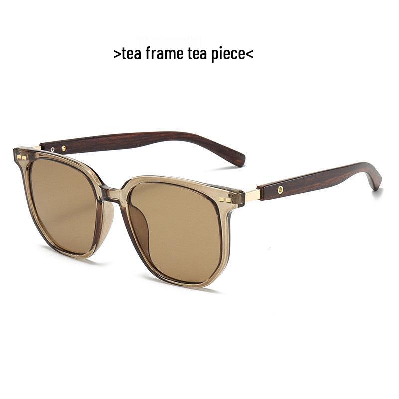 

Ретро Высококлассные Унисекс Солнцезащитные очки с текстурой дерева и защитой от УФ-лучей