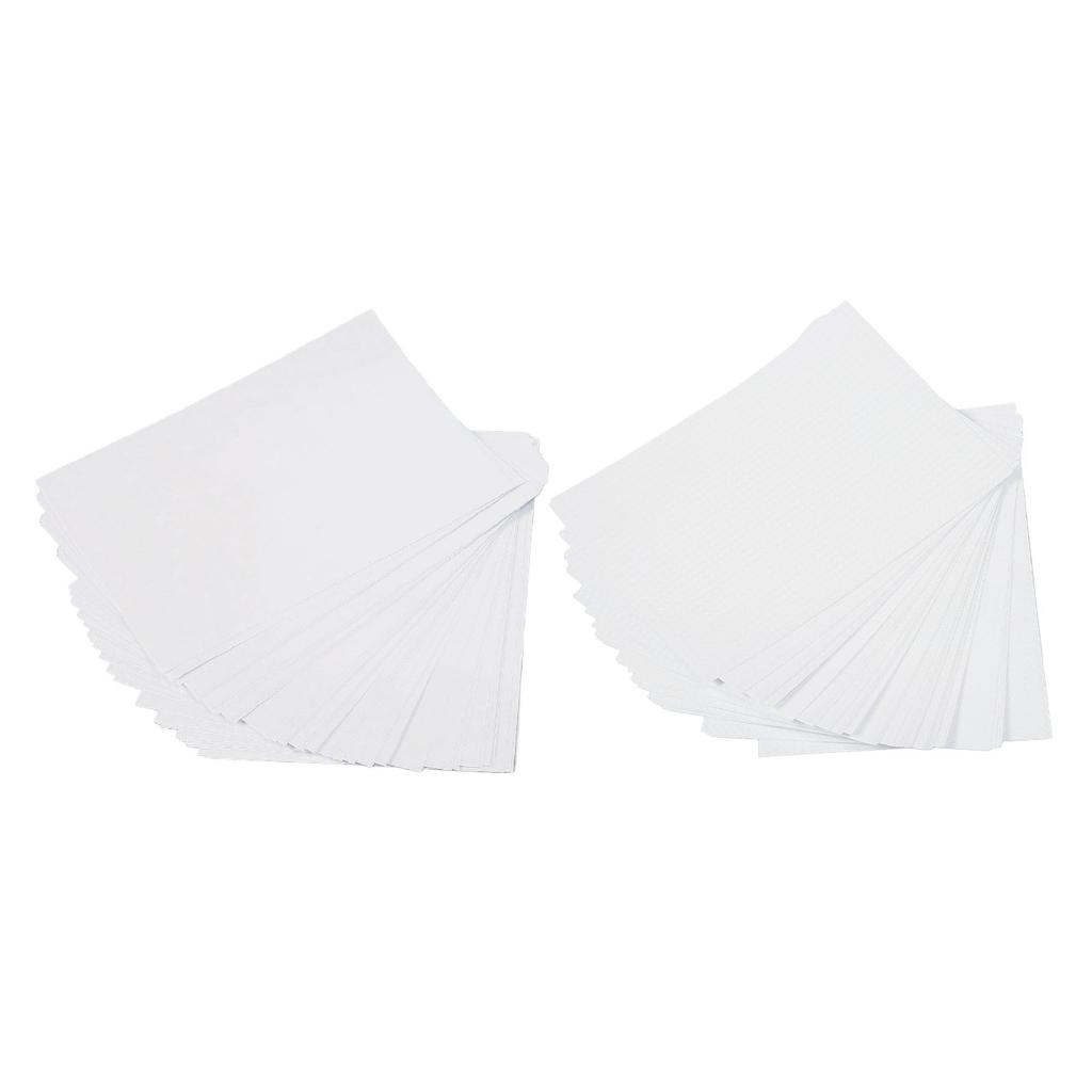 50 Sheets A4 Holographic Cold Laminate Sheet Cuttable Waterproof DIY Self Adhesive Laminating Film F