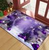 Christmas Red Themed Door Mat with Paw That Can Be Washed for Living Room Bedroom Kitchen Corridor Bathroom Terrace Decoration