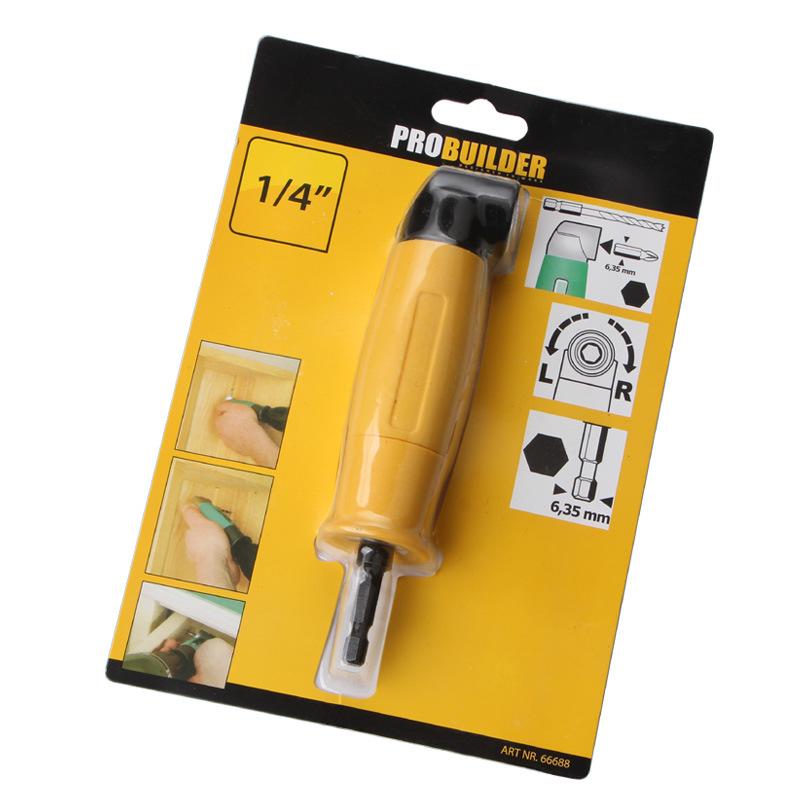 90-Degree Right Angle Drill and Screwdriver Extension Adapter