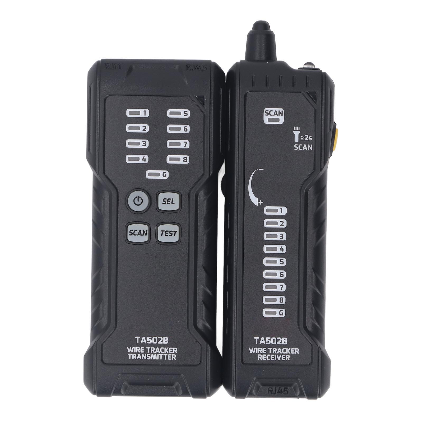 

Wire Tracer Line Finder Multifunctional Network Cable Tester Receiver Transmitter RJ11 RJ45 Interface