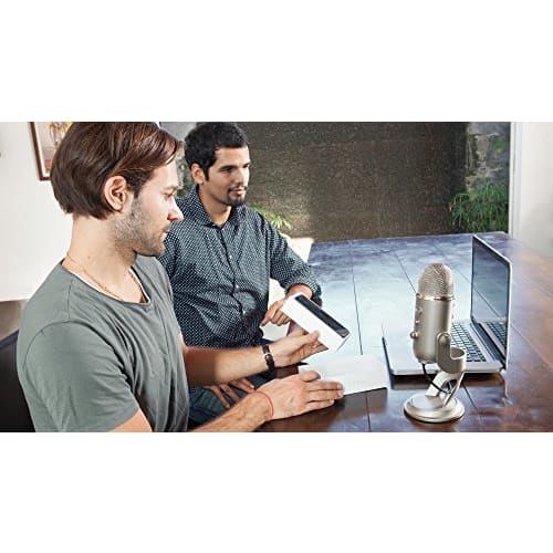 Blue Microphones Yeti USB Microphone, Black, 2070, 4 Directional Modes