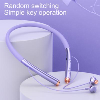 Auriculares con banda para el cuello, inalámbricos por Bluetooth 5,0, sonido estéreo, resistentes al agua, para colgar en el cuello, para deportes