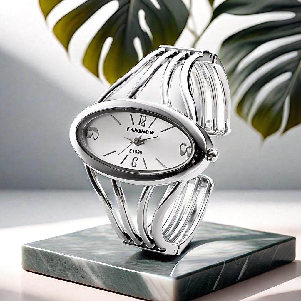 CANSNOW Brand Luxury Fashion Round Dial Ladies Quartz Bracelet Watch  Female Clock Women's Watch