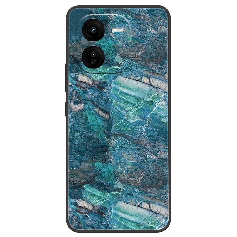 For Vivo IQOO Z9x Case Silicone Luxury Space Soft Bumper for Vivo IQOO Z9 Turbo Phone Cover TPU Funda For IQOOZ9 Turbo Fashion
