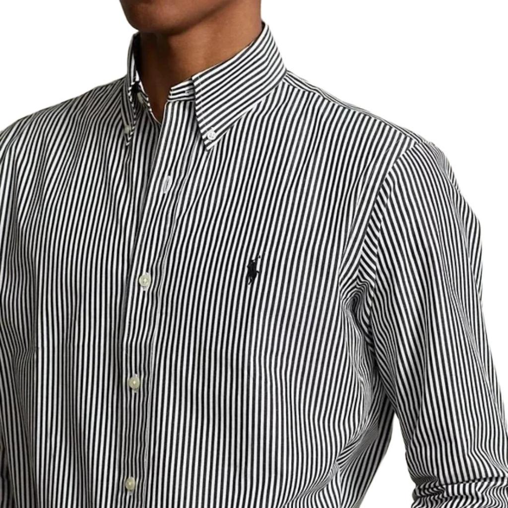 Polo Ralph Lauren Classic Long Sleeve Striped Shirt With Pony Logo Embroidery Men shirts 710574065-009