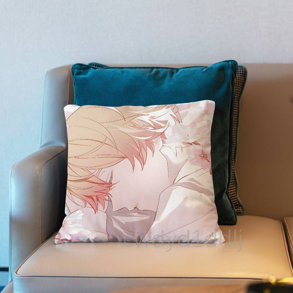 Tenma Tsukasa PProject SEKAI Pillow Case Short Plush Sofa Decorative Gift Home Doublesided Printing Cushio