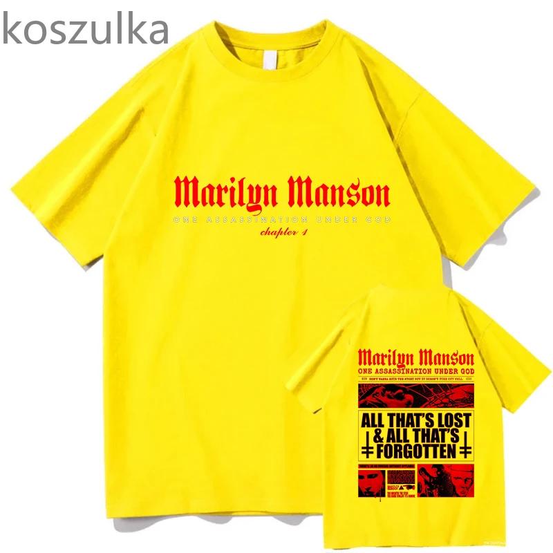 Marilyn Unisexson Tshirt Unisex Unisex Harajuku Oneck Summer Casual Pure Cotton Fashion Aesthetic Unisex Short Sleeve Streetwear Tops