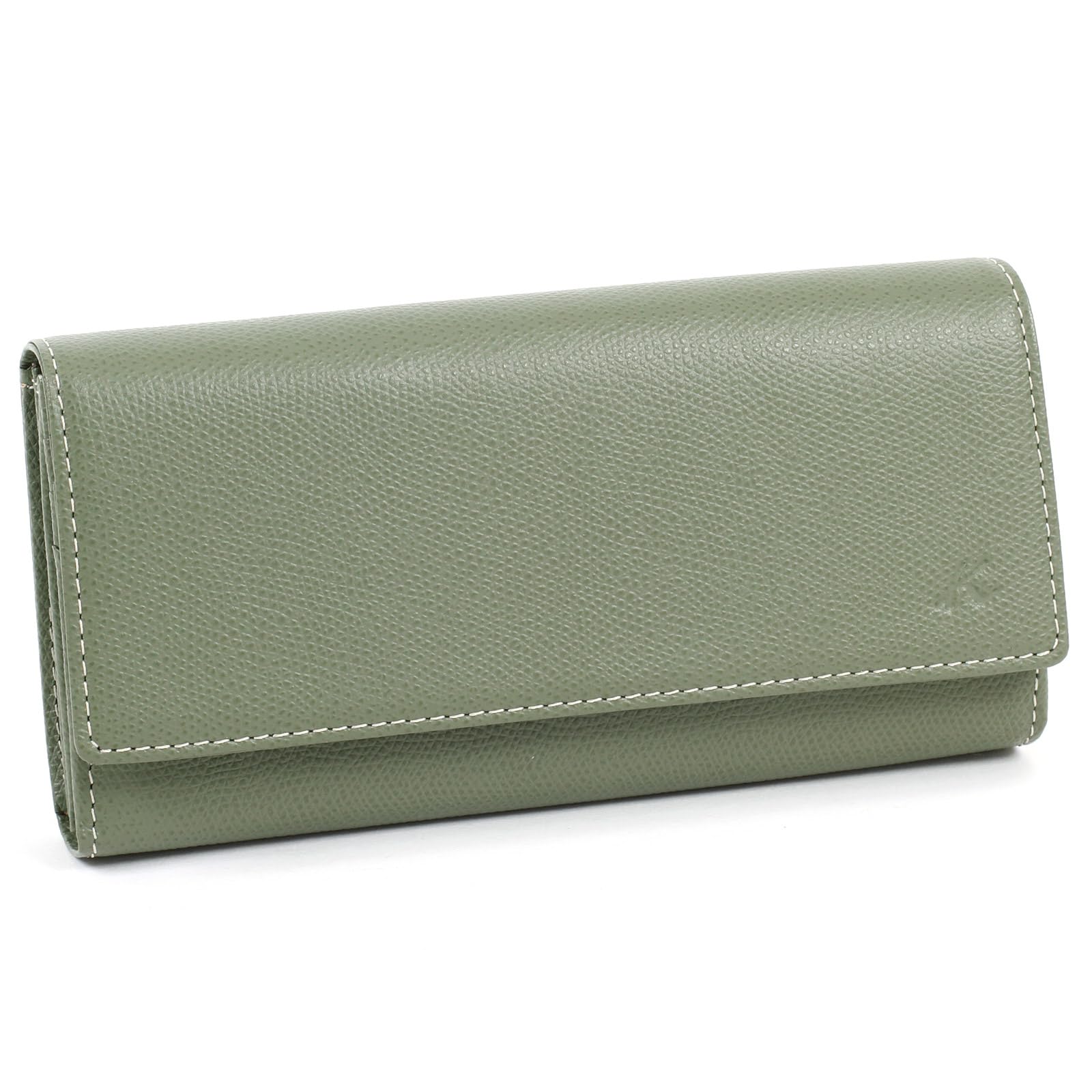 

Long Wallet Material that makes scratches less noticeable PH0331 Stitch 33915 [Kitamura] Khaki/Ivory [Green]