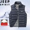 JEEP SPIRIT Men's Stand-up Collar Down Vest