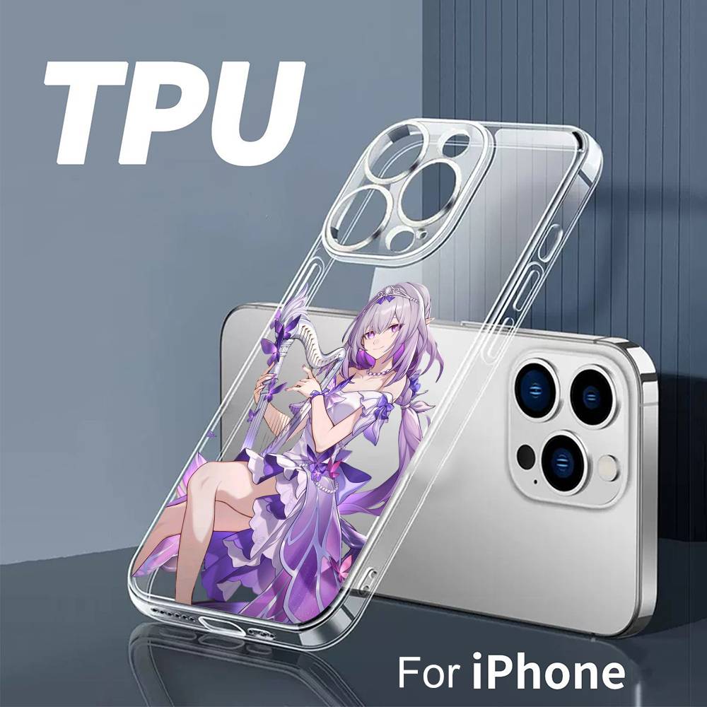 Amphoreus Cassie Game H-SR Handyhülle für iPhone 17 16 15 14 13 12 11 Mini Pro Max Plus Transparente Hülle