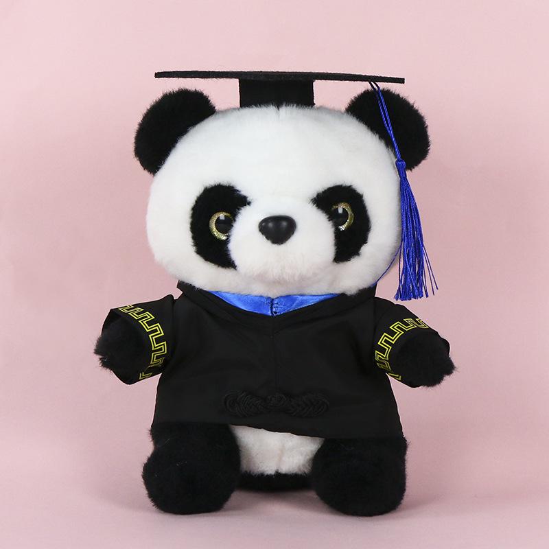 Graduation Panda Plush Toy - Customizable Doctor/Bachelor Uniform Gift