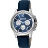 Uhr - Just Cavalli - JC1G175L0225 - Quarz - Blaues Zifferblatt - Lederarmband