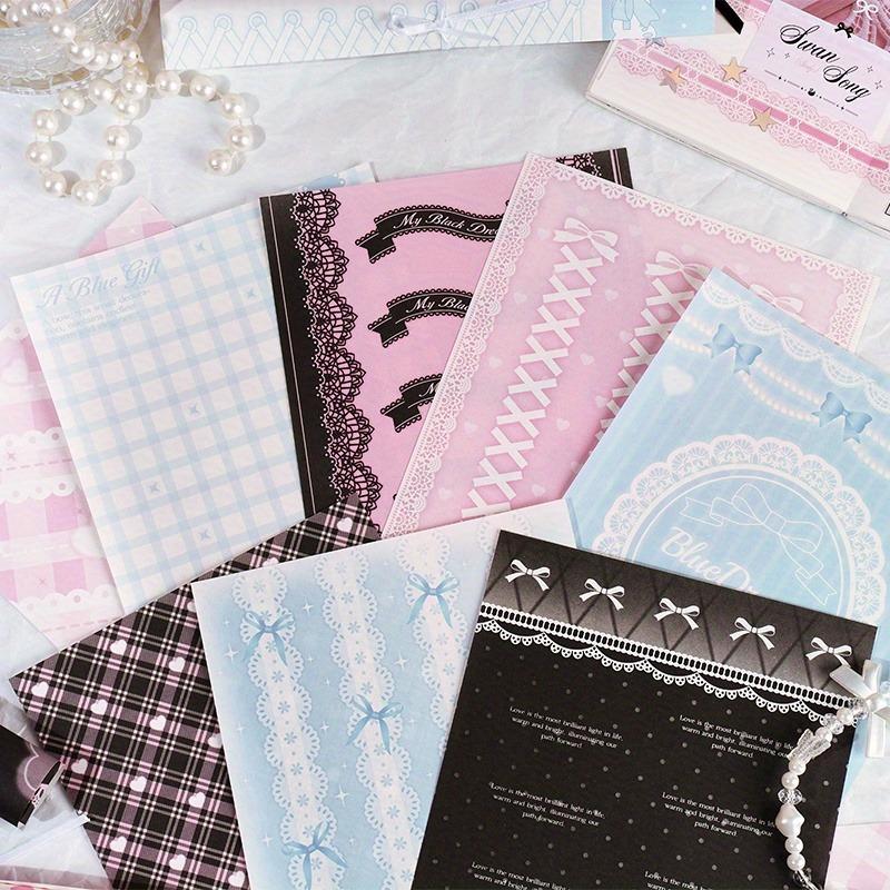 30pcs Sweet Lace Design Scrapbooking Paper Set, Paper Material for Journaling, Crafting and Decorations