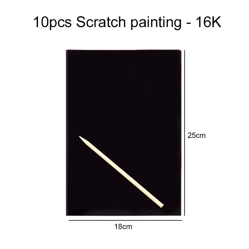 Scratch Paper 16K/32K Colorful Base Color Office Education Art Classroom Supplies Student Handmade DIY Painting Paper TMZ