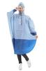 Cyalist Pluive Knit Rain Poncho Navy Border