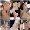 Tide Double-Layer Heart Anklet: 18K Gold-Plated Titanium Steel, Non-fading Fashion Light Luxury for Women