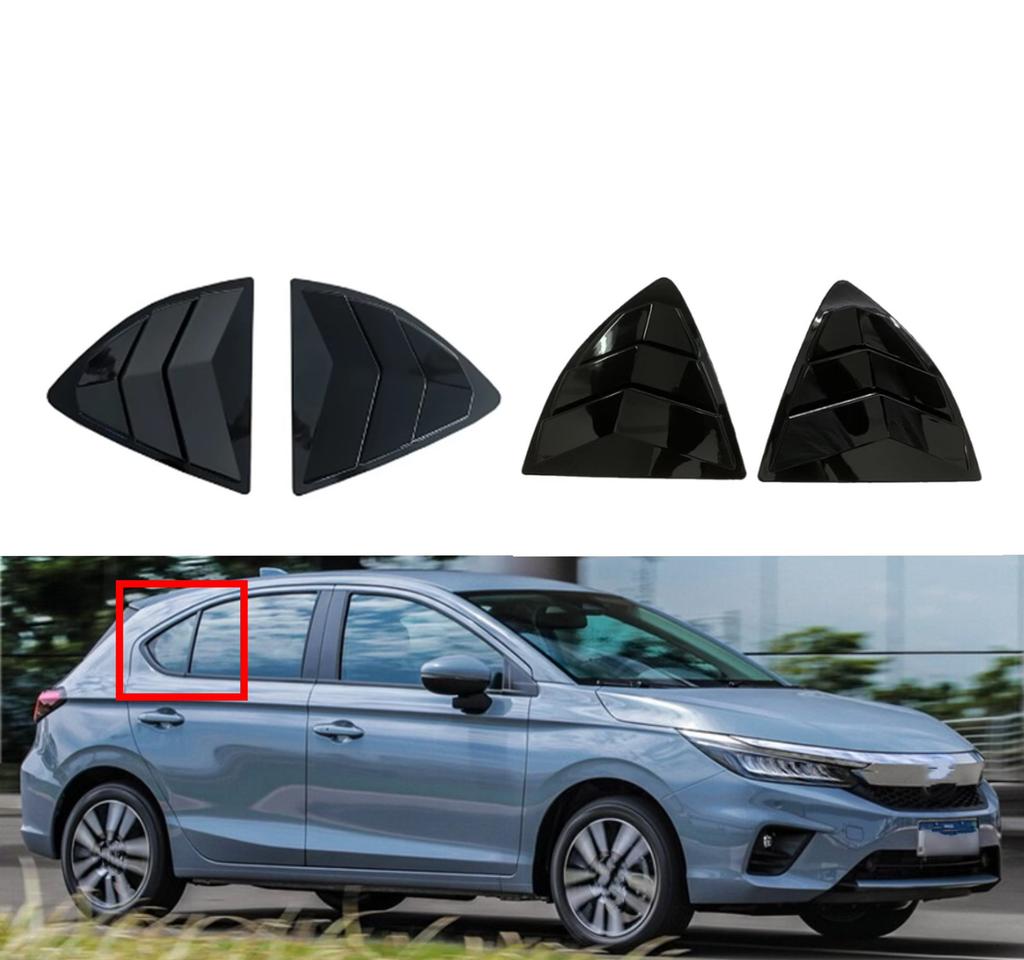 Car Rear Window Louver Shutter Cover Fit For Honda CITY 2020 2021 2022 2023 2024 Scoop Side Vent Trim Windshield Cover ABS