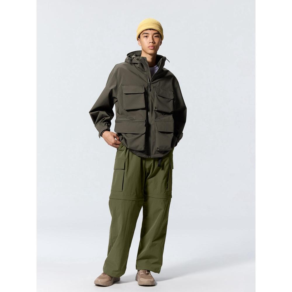 

Gu By Uniqlo Convertible Wide Cargo Pants Can Be Set Up