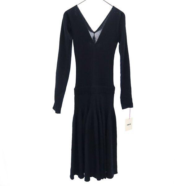 

unused furfur Long sleeve Knee-length dress F Navy RWN0171086 Women Used