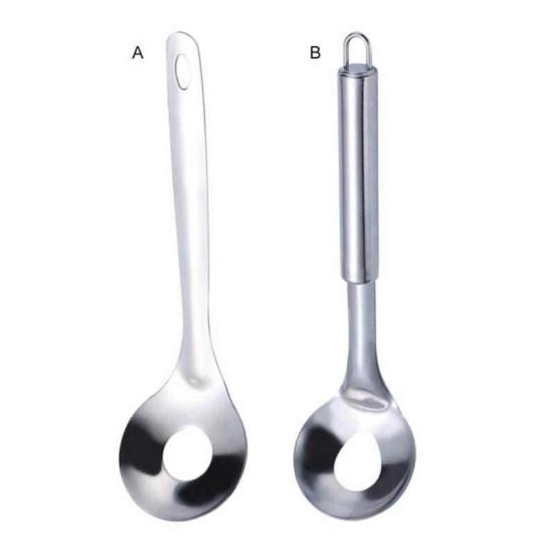 Stainless Steel Anti Stick Meatball Scoop Fall Resistant Portable Hollow Smooth Maker Spoon