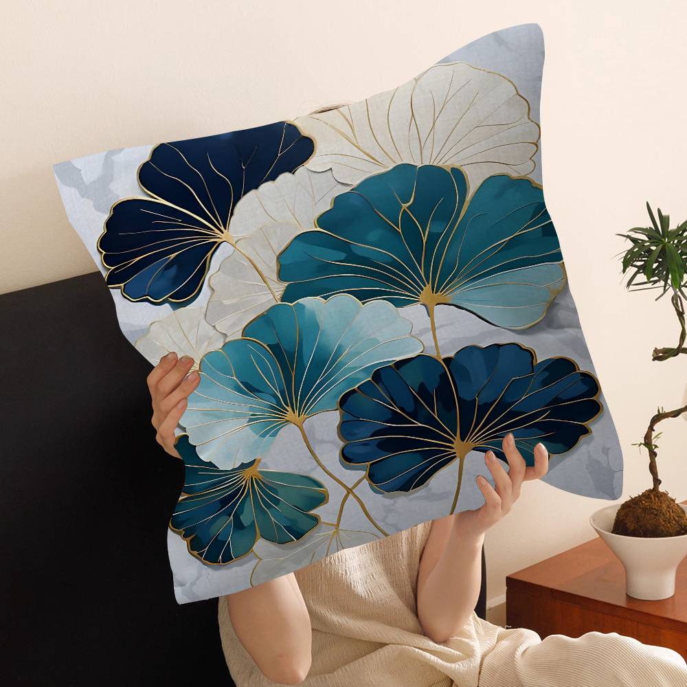 pc Ginkgo Leaves Printed Lucky Dragon pillow cover sofa cushion cover home room decoration children gift