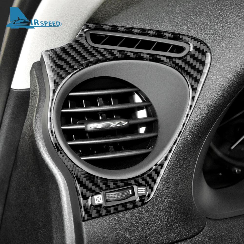 Carbon Fiber Car Air Conditioning Vent Outlet Trim Decoration Stickers For Lexus IS250 300 350C 2006-2012 Interior Accessories