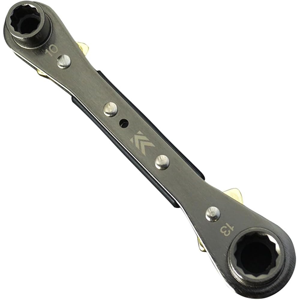 Fujiya (Fujiya) FRS-11-BG plate ratchet wrench, black gold, total length: 146 mm