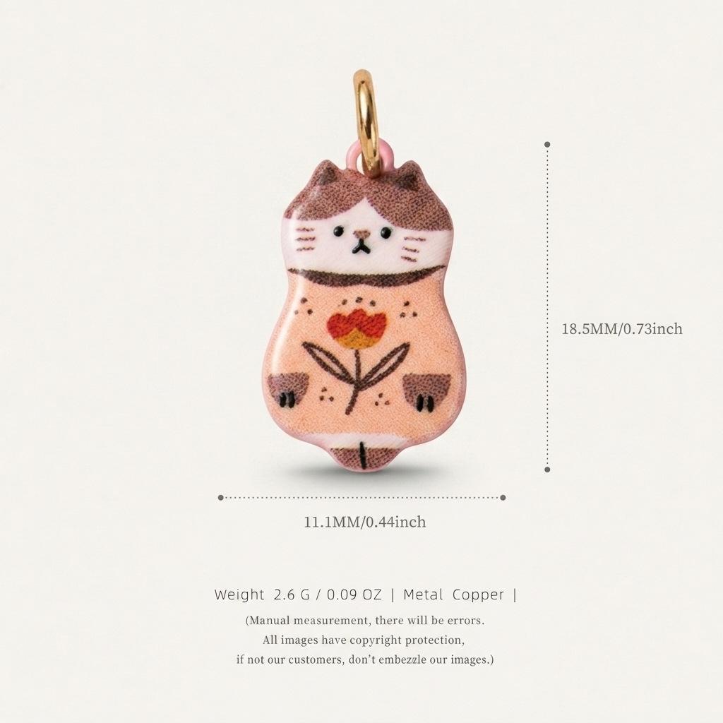 2025 Autumn Totoro Bow Knot Fireman Pendant Necklace