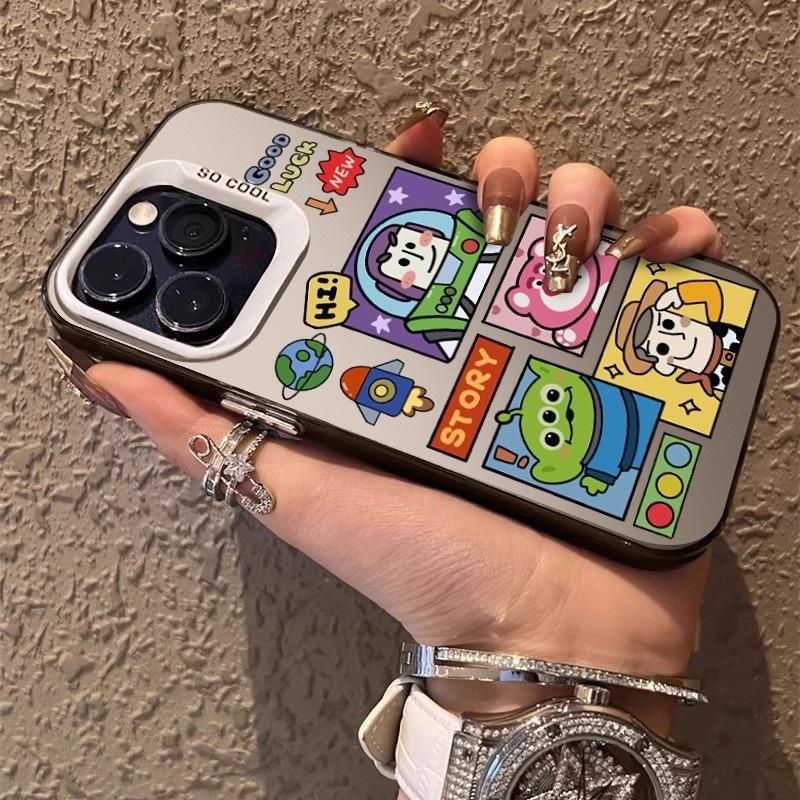 Applicable to Apple 16promax mobile phone case cartoon iphone14plus protective case for women's new 13 Buzz Lightyear