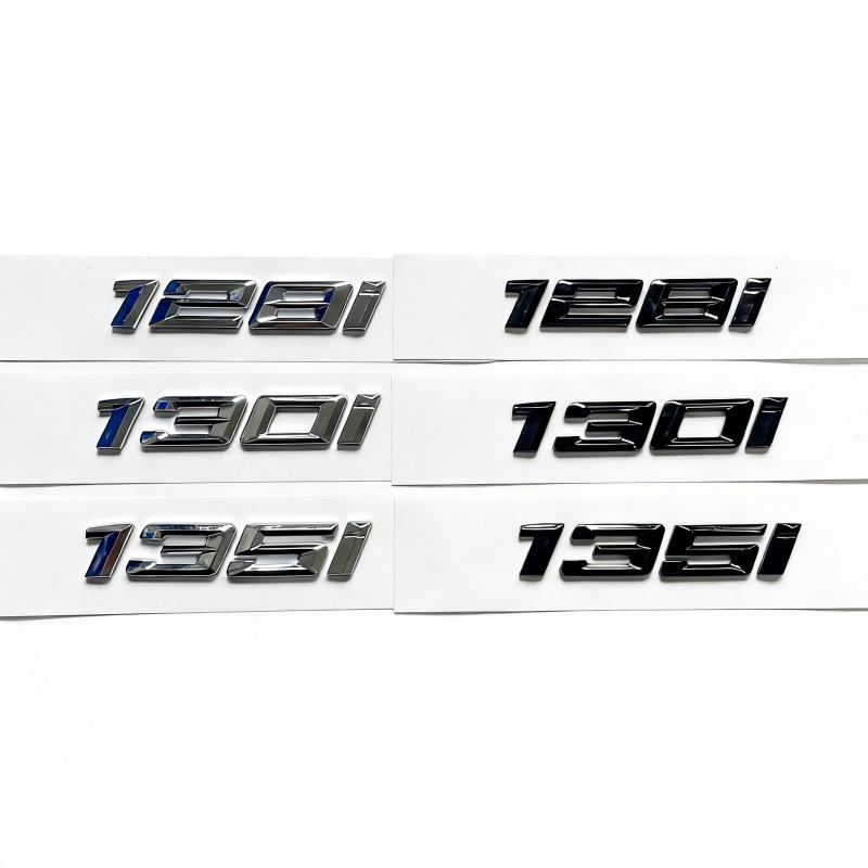 Applicable for New BMW 116i, 118i, 120i, 125i, and 135i Models: Car Emblem, Word Emblem, Tail Emblem.