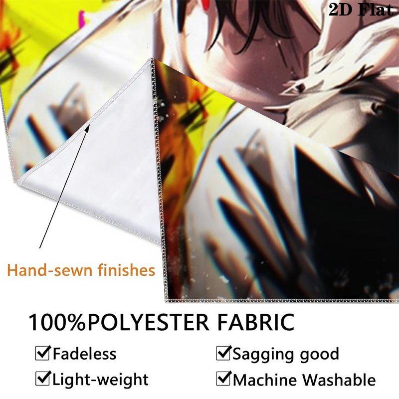 Death Note Anime Wall Tapestry Aesthetic Wall Hanging Printed Fabric Blanket Decorative Tapestries for Bedroom Living Room Home Decor
