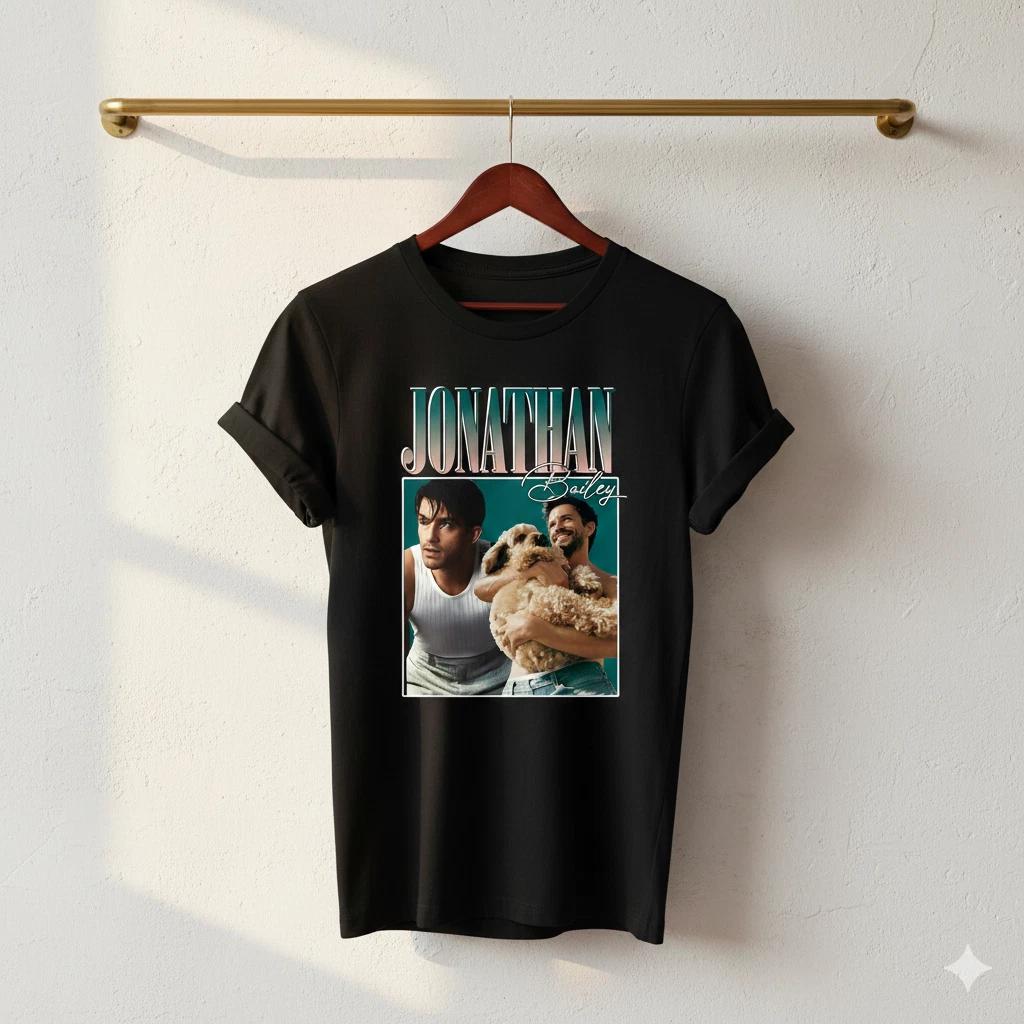 

Unisex Adult Casual Graphic Jonathan Bailey Celebrity Graphic T-Shi... S