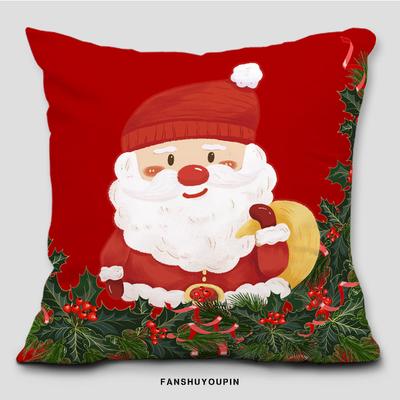 Christmas Pillow New Mall Gift Christmas Tree Old Man Elk Living Room Sofa Cushion