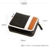 Daylight DL-1022 Men's and Women's Bifold Tricolor Zip-Around Wallet, BlackCamel