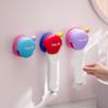 3Pcs Wall Mounted Suction Cup Toothpaste Storage Rack Plastic Face Wash Storage Clip  Toilet
