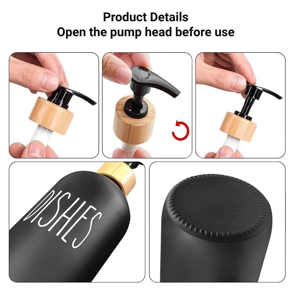 2Pcs Refillable Soap Dispenser Bottle Rust-Proof Lotion Pump Bottle Accessories Kitchen