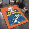 Classic Cartoon Two Funny Mice Print Carpet for Living Room Bedroom Sofa Doormat Decor Sofa Area Rug Non-slip Floor Mat