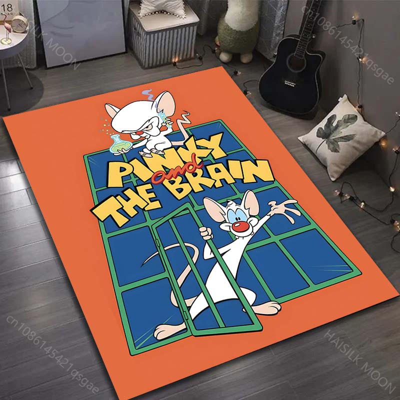 Classic Cartoon Two Funny Mice Print Carpet for Living Room Bedroom Sofa Doormat Decor Sofa Area Rug Non-slip Floor Mat