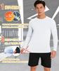 Boyzn Long Sleeve Sports Crew Solid UV UPF Training Men's T-Shirt, Neck, Color, Stretch, Moisture-Wicking, Quick-Drying, Protection, 50+, Lightweight,