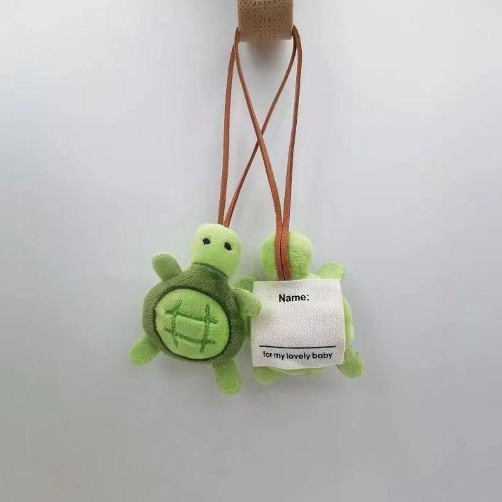 Plush Stuffed Turtle Plush Keychain Cartoon Turtle Brooch Creative Bag Name Tag  Unisex