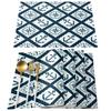Nautisch Placematten Set, Anker Tafelmatten Wasbaar Zomer Kust Print Placemat voor Vakantie Banket Eetkamer Keukentafel Decor