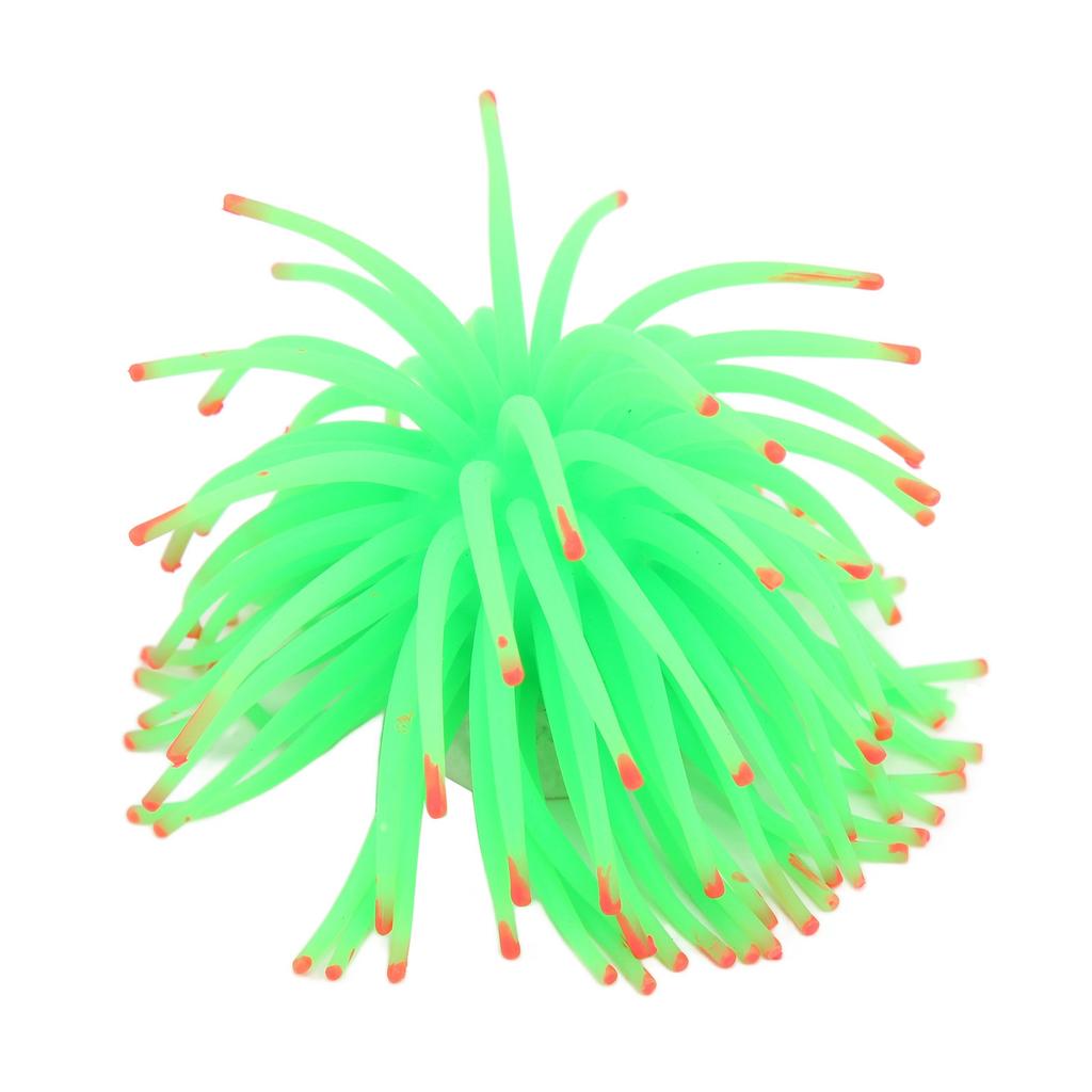 Simulation Luminous Coral Safe Beautiful Durable Coral Decoration for Fish TanksGreen